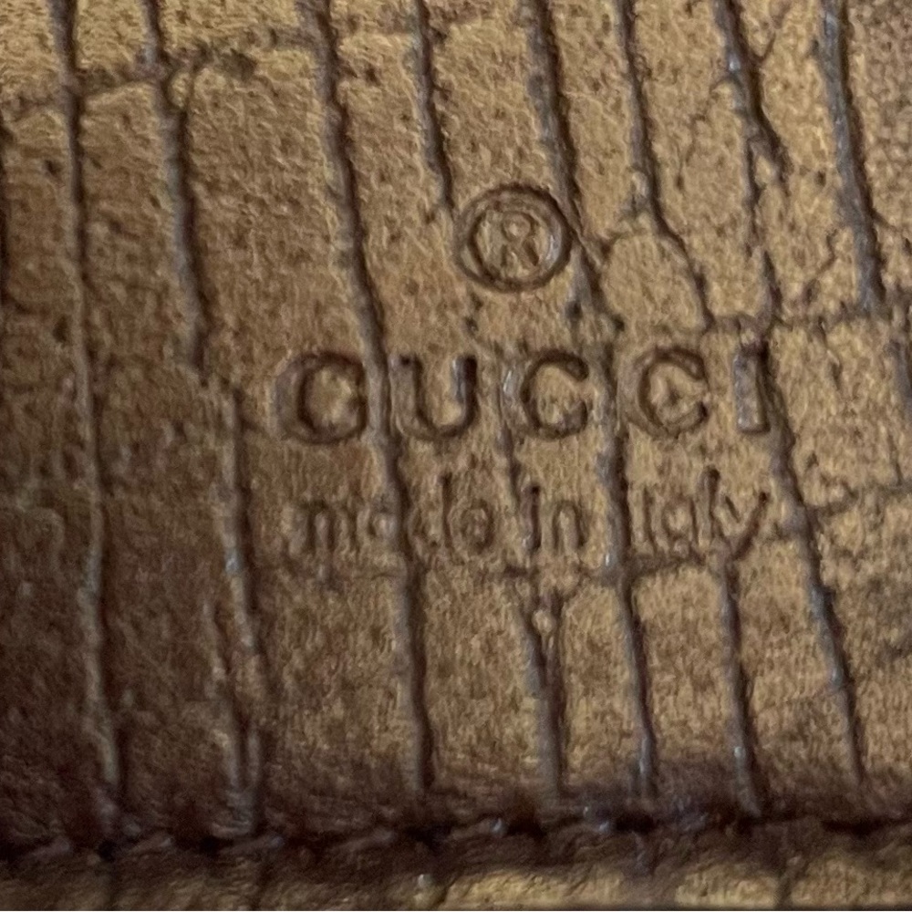 Gucci Authentic Vintage Tan and Brown Monogram PVC Wallet - Picture 15 of 17